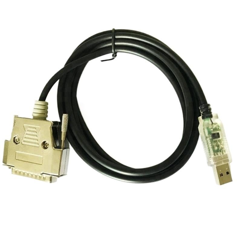 mangxiyis USB to RS232 Serial Adapter Cable, CNC Controls Programming Cable, 25 Pin Male Connector USB to 25 Pin DB25 Parallel Port Cable(1.8m-db25 Female)