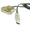 mangxiyis USB to RS232 Serial Adapter Cable, CNC Controls Programming Cable, 25 Pin Male Connector USB to 25 Pin DB25 Parallel Port Cable(1.8m-db25 Female) view 4
