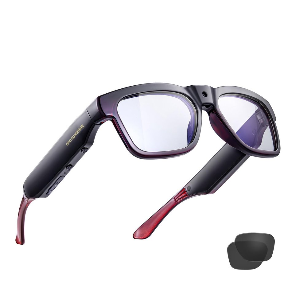 OhO sunshine 4K Bluetooth Smart Translation GlassesReal-Time AI Language Translator,256G Ultra HD Camera, Hands-Free Call, for Travel & Business