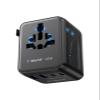 MOMAX 7-in-1 Universal Travel Adapter, GaN 45W iPhone 17 European Travel Plug Adapter, 3 USB-C PD & 2 USB-A QC,2 AC, International Power Adapter for Travel UK EU AUS JP, Travel Essentials view 1