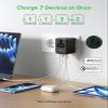 MOMAX 7-in-1 Universal Travel Adapter, GaN 45W iPhone 17 European Travel Plug Adapter, 3 USB-C PD & 2 USB-A QC,2 AC, International Power Adapter for Travel UK EU AUS JP, Travel Essentials view 4