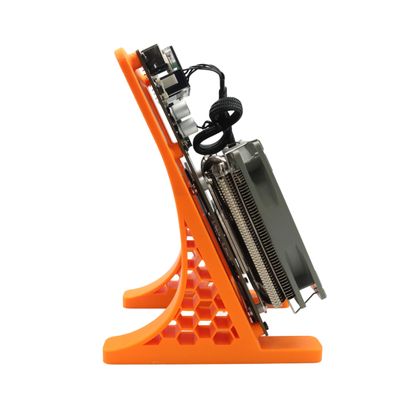NerdQaxe++ 4.8TH/s Solo Bitcoin Mining 68W Power Draw 15J/Th 2.4G WiFi 4 PCS BM1370 Asic Chip (Orange)