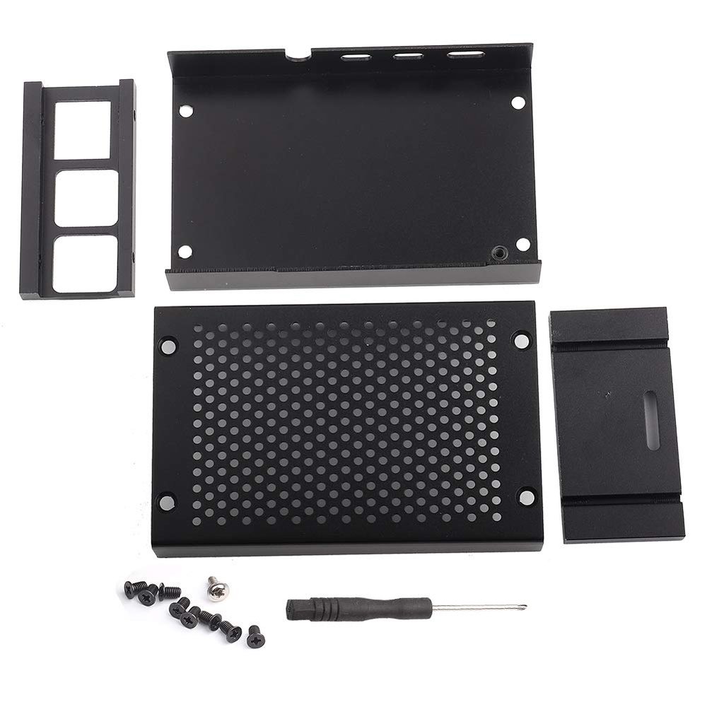 Aluminum Alloy Case for 4 Premium Lightweight Motherboard Protection Enclosure Cover Electronic Components Durable Gray Shell Set with Installation Tools