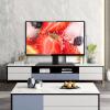 Universal TV Stand Tabletop - Height Adjustable TV Base with Heavy-Dut Tempered Glass Base, Holds up to 55 lbs for 15-32 inch LCD LED TVs view 2
