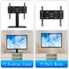 Universal TV Stand Tabletop - Height Adjustable TV Base with Heavy-Dut Tempered Glass Base, Holds up to 55 lbs for 15-32 inch LCD LED TVs view 3