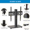 Universal TV Stand Tabletop - Height Adjustable TV Base with Heavy-Dut Tempered Glass Base, Holds up to 55 lbs for 15-32 inch LCD LED TVs view 4