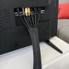 4-Pack Zipper Cable Organizers for Tv & Computer Cords, Black Polyester Sleeve for Tidy Home & Office view 2