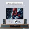 ESWN DNXB 192KHz DAC Optical to 3.5mm Female Converter,Optical Audio Cable to AUX Cable Adapter,Digital to Analog Audio Converter for HDTV DVD Set-top Boxes (Unidirectional O-ptical to AUX) view 3