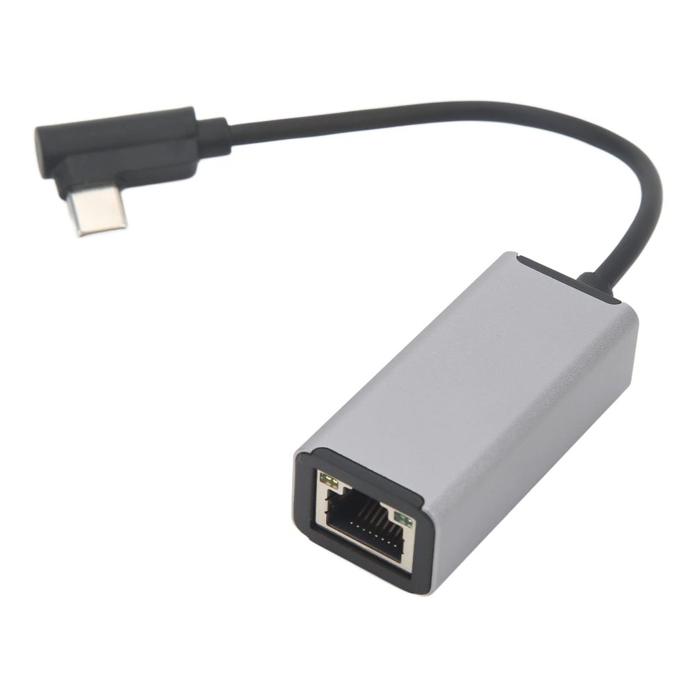 USB C to RJ45 Ethernet Adapter, 10 100Mbps Network Converter, Plug and Play, Aluminum Alloy Shell, Stable High Speed Signal for Notebooks, Phones, Tablets