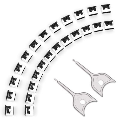 24PCS USB Metal Port Lock Blocker with 2 Keys - Secure USB-A Port Protector for PC/Laptop, Anti-Theft Data Security Lock, Dust & Moisture Proof Cover, Removable Type-A Connector Black