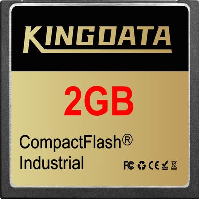 KINGDATA Industrial Compact Flash Memory Card 2GB FAT16 Type I for Industrial Equipment Vintage Digital Cameras