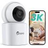 CAMSTRO 3K Indoor Security Camera 360PTZ Home Baby/Pet Monitor, Auto Tracking,2.4/5GHz WiFi, AI Motion & Sound Detection,2-Way Audio, Night Vision, SD/Cloud Storage, Works with Alexa, No Monthly Fee view 1
