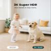CAMSTRO 3K Indoor Security Camera 360PTZ Home Baby/Pet Monitor, Auto Tracking,2.4/5GHz WiFi, AI Motion & Sound Detection,2-Way Audio, Night Vision, SD/Cloud Storage, Works with Alexa, No Monthly Fee view 2