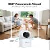 CAMSTRO 3K Indoor Security Camera 360PTZ Home Baby/Pet Monitor, Auto Tracking,2.4/5GHz WiFi, AI Motion & Sound Detection,2-Way Audio, Night Vision, SD/Cloud Storage, Works with Alexa, No Monthly Fee view 4