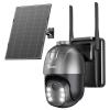 CAMSTRO AOV 24/7 Continuous Recording Solar Security Camera Wireless Outdoor with 32GB Memory SD Card,4G LTE Cellular Camera with AI Tracking Detection, 360Pan & Tilt Surveillance, IP66, No WiFi view 1