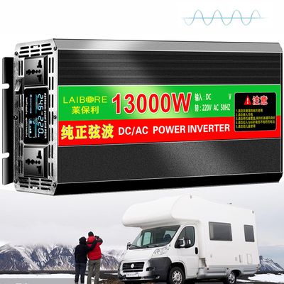 1pc Pure Sine Wave Inverter 2800W-20000W DC 12V-72V to AC 110V-240V for Solar, RV, Camping & Home Use(13000w 60Vto110V)