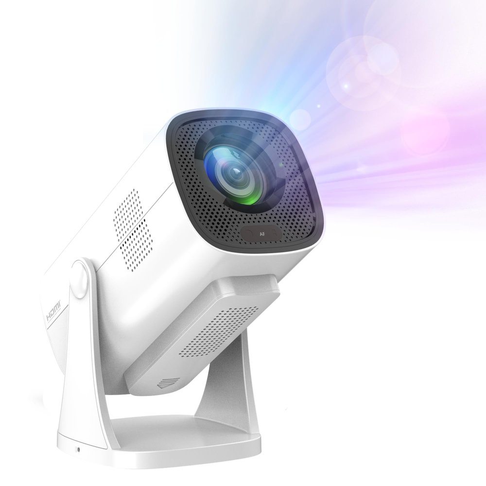 Philips, Neopix 250 Home Cinema Projector, Full HD 1920 x 1080p, 180 Degree Rotating, Google TV, Mirror Mode, Wi-Fi 6, 2x3 Watt Stereo Sound, White
