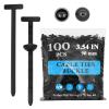 100 Pcs Automotive Universal Nylon Tie Buckles, Heavy-Duty Self-Locking, New Multifunctional Automotive Fasteners for DIY Auto Repair, Home & Office Use view 1
