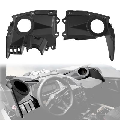 CYOOYC Front Dash Speaker Mount Pods for Can Am X3 Can-Am Maverick X3 Max DS RS Turbo R 2017-2025 Accessories - 6.5 Inch Stereo Enclosure Panels with Hardware