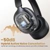 HAYLOU S40 Noise Cancelling Headphones Over Ear, 50dB Hybrid ANC with Multiple Modes, LDAC Hi-Res Wireless Audio, 90H Playtime, Custom EQ via App, Bluetooth 6.0 Multipoint Connect, 5 HD Mics Call view 2