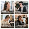 HAYLOU S40 Noise Cancelling Headphones Over Ear, 50dB Hybrid ANC with Multiple Modes, LDAC Hi-Res Wireless Audio, 90H Playtime, Custom EQ via App, Bluetooth 6.0 Multipoint Connect, 5 HD Mics Call view 3
