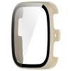 2 Pack Hard Case for Amazfit Active 2 Square with Screen Protector, Hard PC Protective Case Shockproof Anti-Scratch Bumper Cover with Tempered Glass (Beige/Dark Blue) view 4