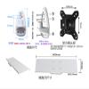 IMMDJUQI Standing Monitor Stand Office Industrial Equipment Swivel Wall Mount Keyboard Bracket WS11A view 3