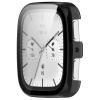 2 Pack Hard Case for Amazfit Active 2 Square with Screen Protector, Hard PC Protective Case Shockproof Anti-Scratch Bumper Cover with Tempered Glass (Black/Black) view 2