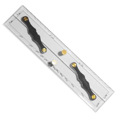 Marine Navigation Parallel Ruler, 12 In Chart Divider, Plastic With Clear Markings For Sailing And Boating