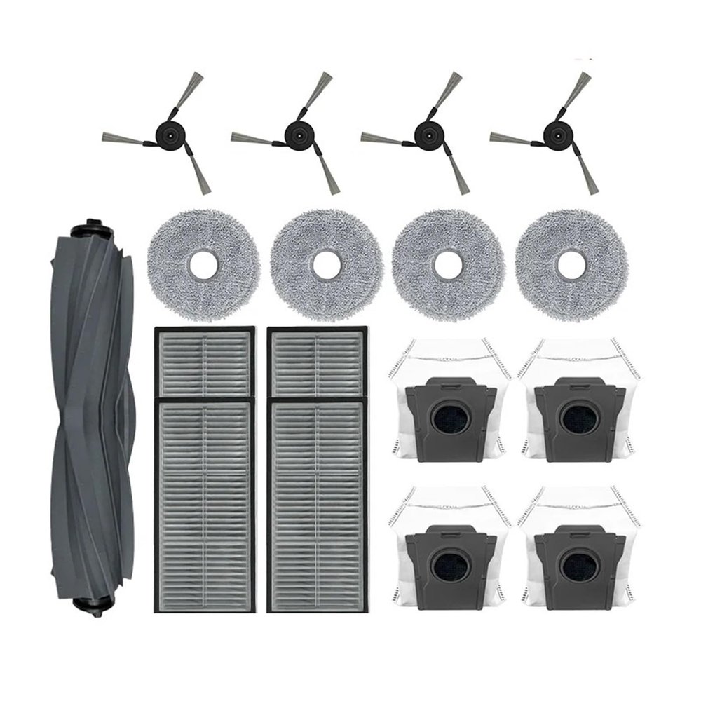 Compatible with Dreame X40 Ultra / L40 Ultra, MOVA P50 Pro Ultra /P10 Pro Ultra Robot Vacuum Cleaner Mop Cloth Filter Dust Bag Accessories(Set 2)