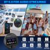 2026 Upgraded Marine Stereo with Wireless CarPlay and Android Auto, Portable 7'' Wireless Carplay Touchscreen, Waterproof IPX6 Marine Multimedia Player for Marine, ATV, Boat, BZR, Golf Cart view 3