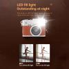 VBESTLIFE Mini Keychain Camera, 2MP 1080P FHD Retro Digital Camera with 0.96" Color Screen, Compact Micro Camera with Flash, OTG (Brown) view 4