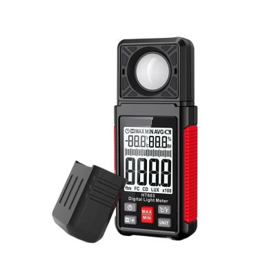 AJDFVHJF HT603 Digital Lux Meter 200000 Lux Lux Meter Tester with Ambient Humidity and Thermometer