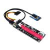 UCTUNG PCIe to PCI Express 16X Riser for External Graphics Card EXP BTC Antminer Miner MPCIe to PCI-e Slot Mining Card(Red) view 2