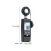 AJDFVHJF Lux Meter Handheld Lux Meter Digital Photometer Range 200000 Lux Lux Sensor view 3
