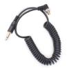 jiahesuw Piece Elbow to 3.5mm Straight Male Flashing Sync Cable Cord for 580EXII 7D 5DII 50D 40D 30D 20D 10D D300S with Screw Lock view 2