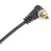 jiahesuw Piece Elbow to 3.5mm Straight Male Flashing Sync Cable Cord for 580EXII 7D 5DII 50D 40D 30D 20D 10D D300S with Screw Lock view 3