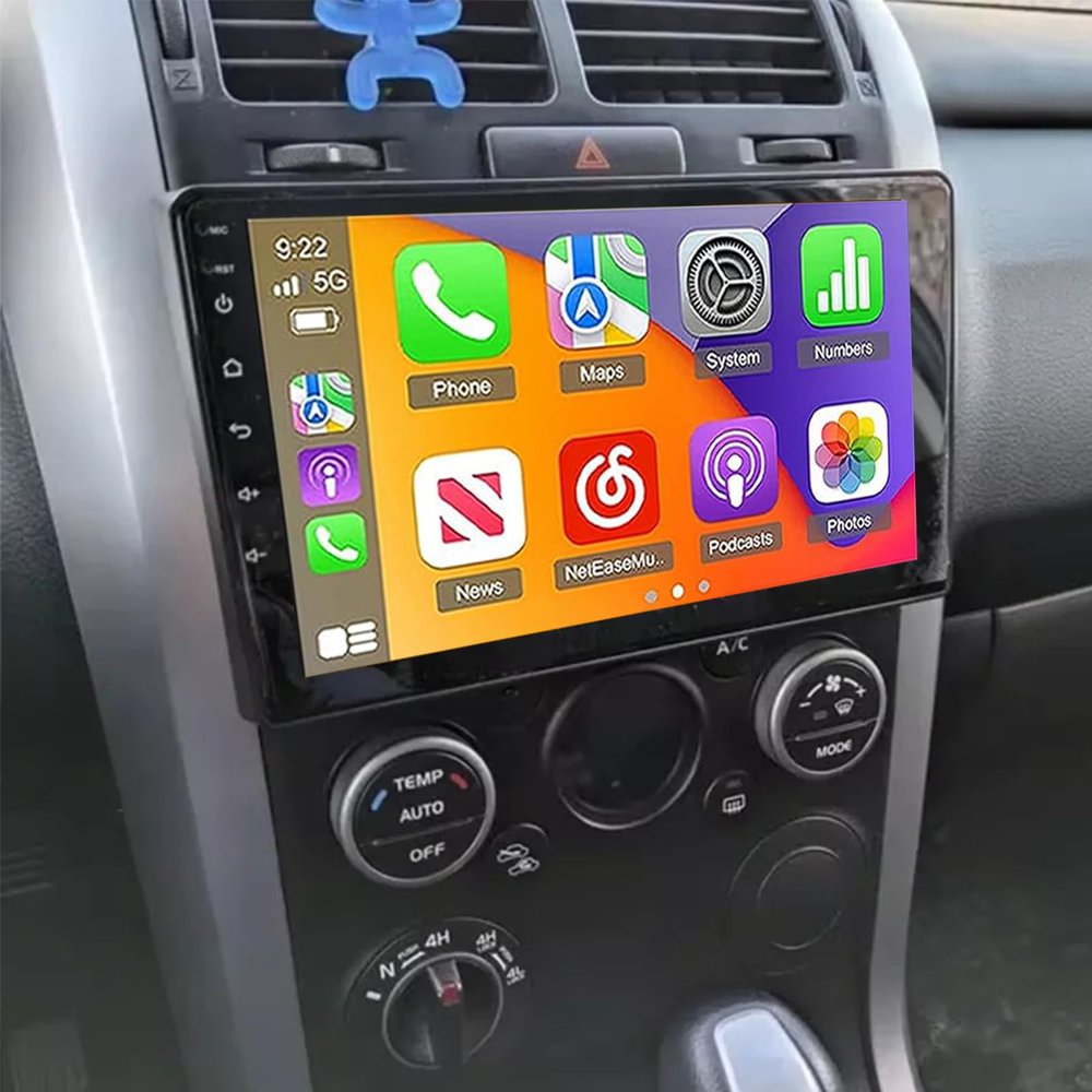 Bobuluo 2+64G Car Radio for Suzuki Grand Vitara 2005-2015 Wireless Carplay & Android Auto, 9 Inch IPS Touch Screen for Suzuki Grand Vitara Car Stereo Bluetooth FM in Dash GPS WiFi Backup Camera SWC