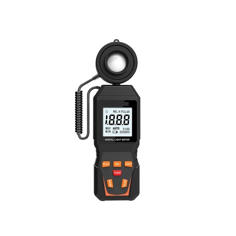 AJDFVHJF 1010D Digital Light Meter Max 200,000Lux Luxmeter Luminance Lux Fc Test Illuminometers Photometer Auto LCD Illuminometer