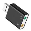 USB Sound Card Adapter  3.5mm Stereo Audio, Plug and Play | External Sound Card for Laptop Desktop PC, No Driver Needed for Streaming Recording or Calls, 7.1 Channel view 1
