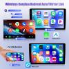 [4G+64G] Android 15 Car Radio for Hyundai Veloster 2011 2012 2013 2014 2015 with Carplay Android Auto 9 Inch Touch Screen Bluetooth FM RDS/WiFi/GPS Navigation/SWC+AHD Backup Camera view 3