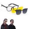 LIMU Gen 5 Smart Glasses. Al Glasses with Real-Time Al Interpreter Open-Ear Bluetooth Glasses with Speakers. Hall-Sensor Auto On/Off, Magnetic Lenses (Black & Yellow, TRGO Frame for Women & Men view 1