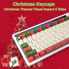 134 PBT Keycaps,Christmas Themed Keycaps for Mechanical Keyboard (Typing, Gaming, Anime Passion)-Cherry Profile Key Caps Set,No Tear,Never Fades, Elegant Gift Box (60 65 75 100 Percent,Full Size Fit) view 2