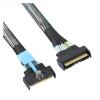 0.5M MCIO 8i 74Pin Male to MCIO PCIE 5.0 74Pin Male Extender Cord, PCI-E 5.0 MI NI Cool Edge IO MCIO Cable view 3