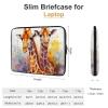 Watercolor Giraffes Laptop Sleeve Case 15inch, Shockproof Protective Case, 10-17 Inch Computer Sleeve, Water Resistant Laptop Briefcase for Men Women Compatible with MacBook Air/Notebook/Tablet view 2