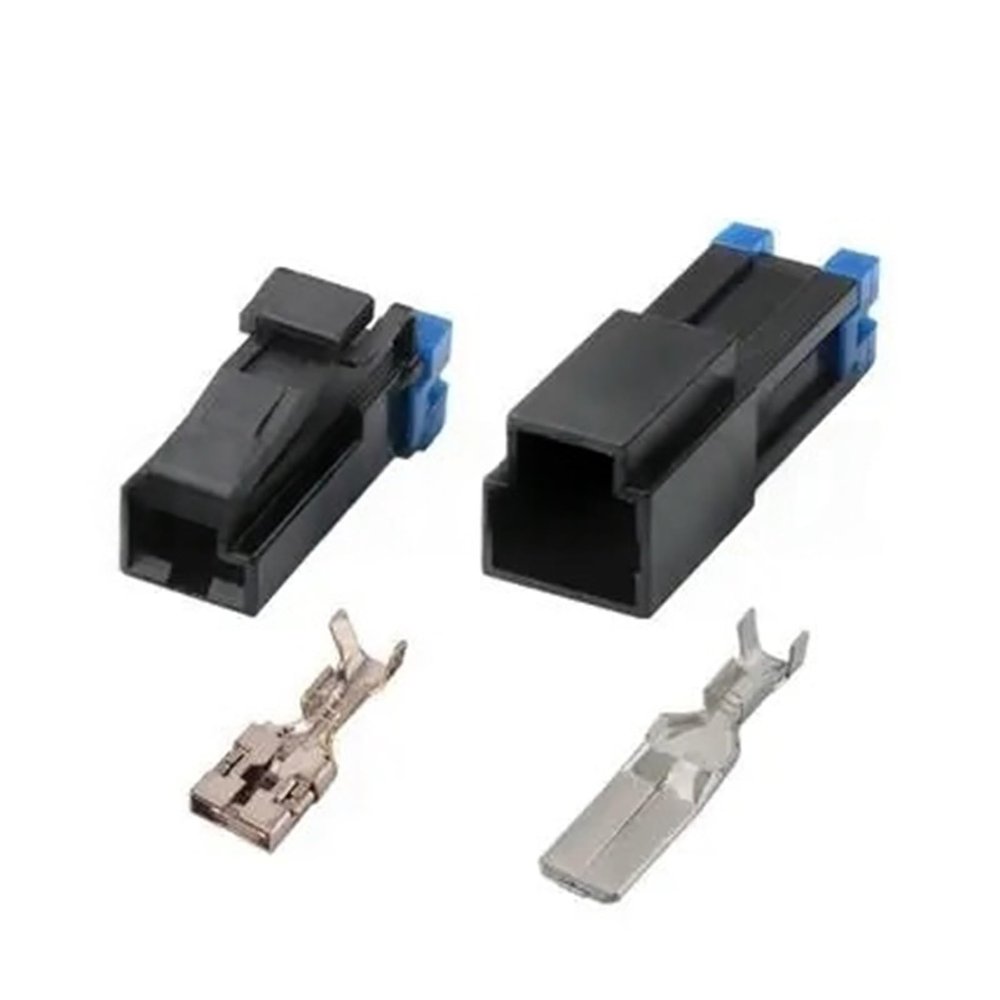 2Kits 1 Pin Way Unsealed Housing KET Connector Socket Large Current 9.5MM Male Female Plug for Car MG623688-5 MG613689-5(Lavender)