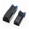 2Kits 1 Pin Way Unsealed Housing KET Connector Socket Large Current 9.5MM Male Female Plug for Car MG623688-5 MG613689-5(Lavender) view 4
