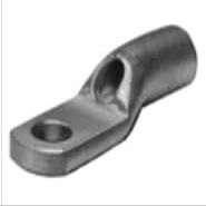 YAV14T2 (603885) Copper Compression Lug  1 Hole, Heavy Duty Ring Tongue, 2014 AWG, 1/4" Stud, Short Barrel, Tin Plated, with Inspection Hole