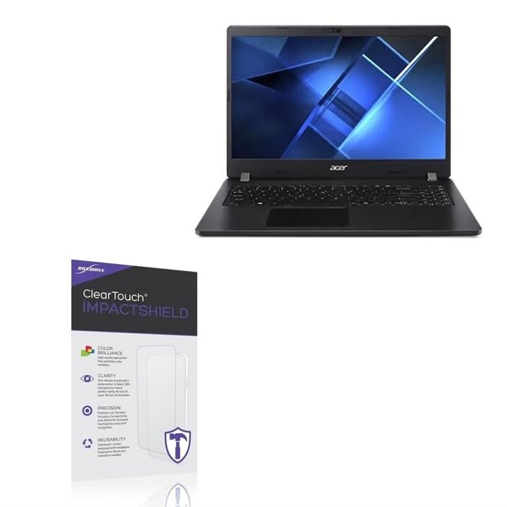 BoxWave Screen Protector Compatible With Acer TravelMate P2 (TMP215-53) - ClearTouch ImpactShield (2-Pack), Impenetrable Screen Protector Flexible Film