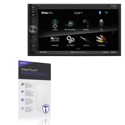 BoxWave Screen Protector Compatible With BOSS Audio BVB9395RC - ClearTouch ImpactShield (2-Pack), Impenetrable Screen Protector Flexible Film